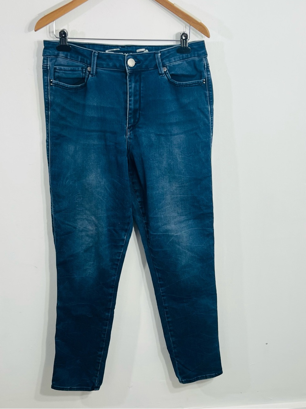 Seven7 High Rise Skinny Classic 5 Pocket Jeans With Stretch Casual Everyday Wear